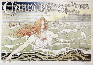 Cabourg à 5 h de Paris - Affiche publicitaire par Privat Livemont