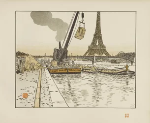 Du quai de Passy [Les trente-six vues de la tour Eiffel]