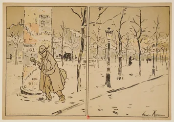 Paris en hiver : programme pour le Théâtre Libre, saison 1889-1890