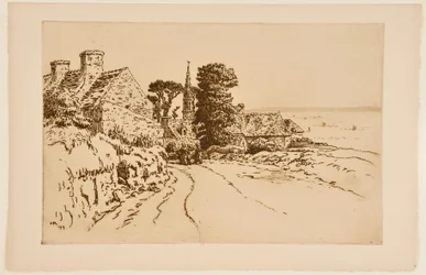 Village au bord de la mer