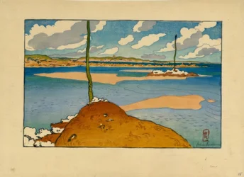 La Balise Chéruette à marée basse (Saint-Briac)