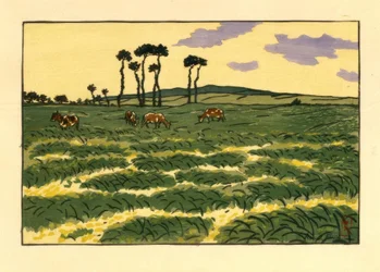 Vaches dans le champ de la Garde-Guérin (Saint-Briac)