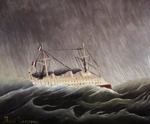 Bateau dans la tempête