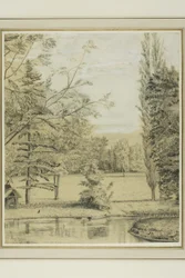 Paysage de rivière et de parc