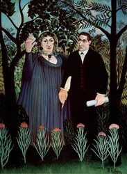 Le poète et sa muse. Portrait de Guillaume Apollinaire et Marie Laurencin, 1909