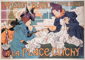 Exposition de Blanc à la Place Clichy, 1898