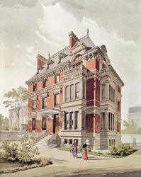Projet pour une villa, fin du 19ème siècle