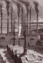 Usine de gros canons à Goldspring, près de New-York