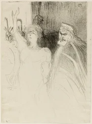Bartet et Mounet-Sully, dans Antigone