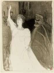 Bartet et Mounet-Sully, dans Antigone