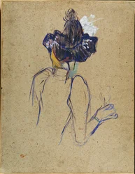 Jane Avril, vue de dos