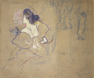 Madame Thadée Natanson (Misia Godebska, 1872-1950) au théâtre