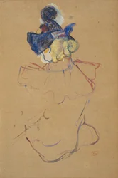 Femme assise de dos - Étude pour "Au Moulin Rouge"