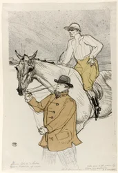Le Jockey allant au poteau