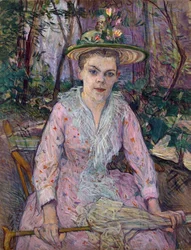 Femme avec un Parapluie