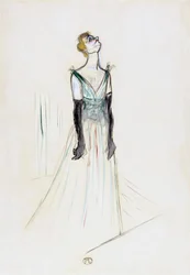 Yvette Guilbert. Portrait.