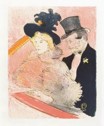 Aux Décadents. Affiche par Toulouse-Lautrec.