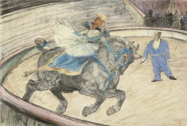 Au cirque : Travail dans le ring, 1899