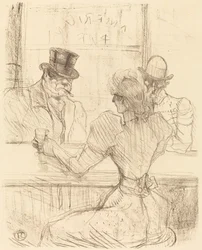 Au bar Picton, rue Scribe, 1896