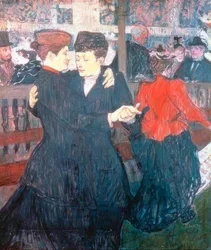 Au Moulin-Rouge. Les deux danseuses