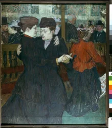 Au Moulin-Rouge. Les deux danseuses
