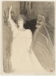 Bartet et Mounet-Sully, dans Antigone