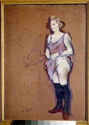 Ménagère blonde. Portrait d