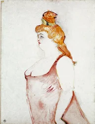Cocyte dans "La Belle Hélène". Dessin de Henri de Toulouse-Lautrec
