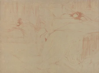 Effondré sur le lit, de la série Elles