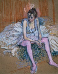 Danseuse aux bas roses