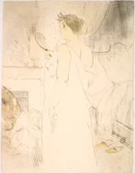 Femme à glace, la glace à main