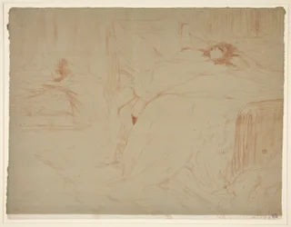 Femme sur le dos, lassitude, de la série Elles