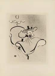 Jane Avril, from Le Café-Concert