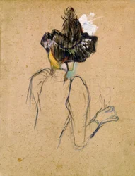 Jane Avril vue de dos