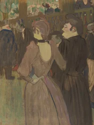 La Goulue et sa sœur, vers 1892