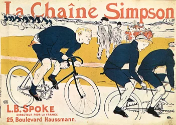 La chaîne Simson, Affiche publicitaire, 1896