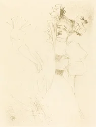 Lender de face dans Chilpéric, 1895