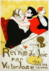 Littérature. Reine de joie, roman de Victor Joze. Affiche par Henri de Toulouse Lautrec, France, vers 1892