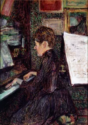 Mademoiselle Dihau au piano