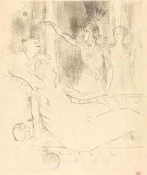 Mme. Simon-Girard, Brasseur, et Guy dans La belle Hélène