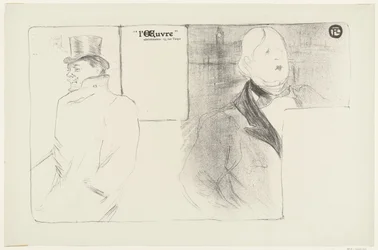 Programme de théâtre avec portrait d