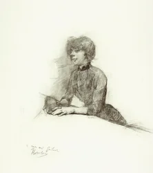 Femme assise, vers 1887