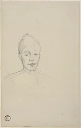 Étude : Visage de femme avec un col haut
