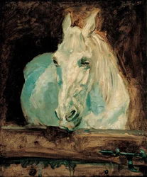 Le cheval blanc "Gazelle", 1881