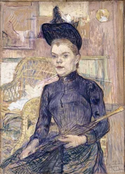 La femme au chapeau noir, Berthe sourde, 1890