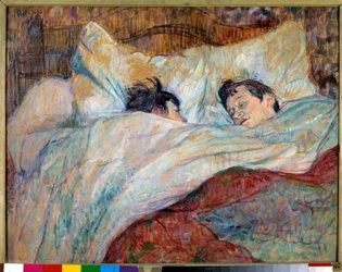 Le Lit. Deux enfants endormis. 1892. Dimensions 0,54 x 0,7 m. Paris, musée d