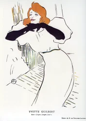 La chanteuse Yvette Guilbert dans 