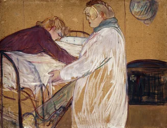 Deux femmes faisant leur lit, 1891