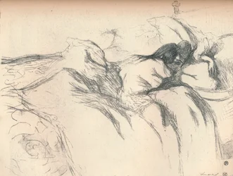 Femme se réveillant dans son lit, 1896