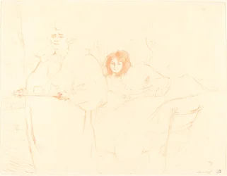 Femme au plateau